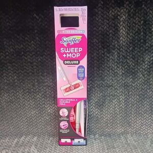 Swiffer Wicked Pink Sweep & Mop‎ Deluxe 2-in-1 Kit Limited Edition LE NEW